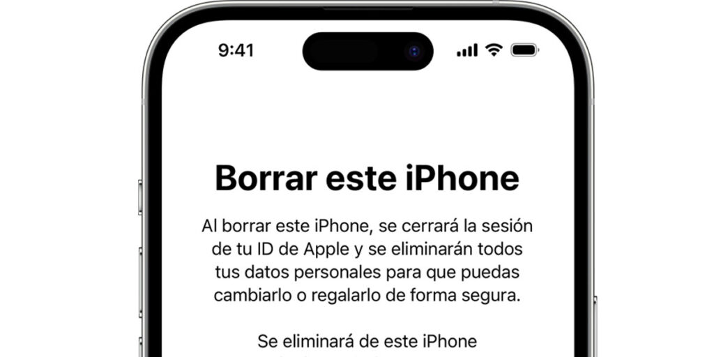 Resetear de fabrica iPhone