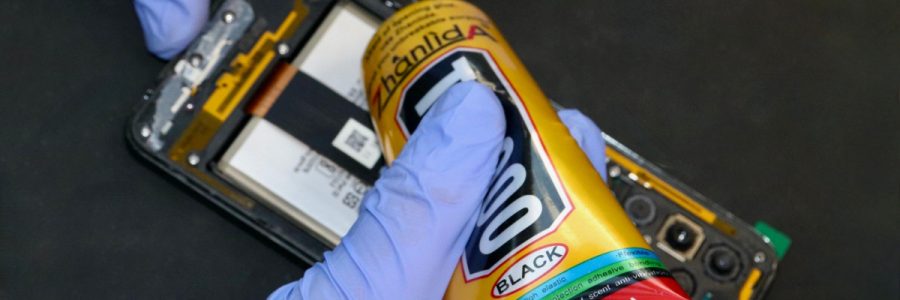 Pegamento para pantallas.